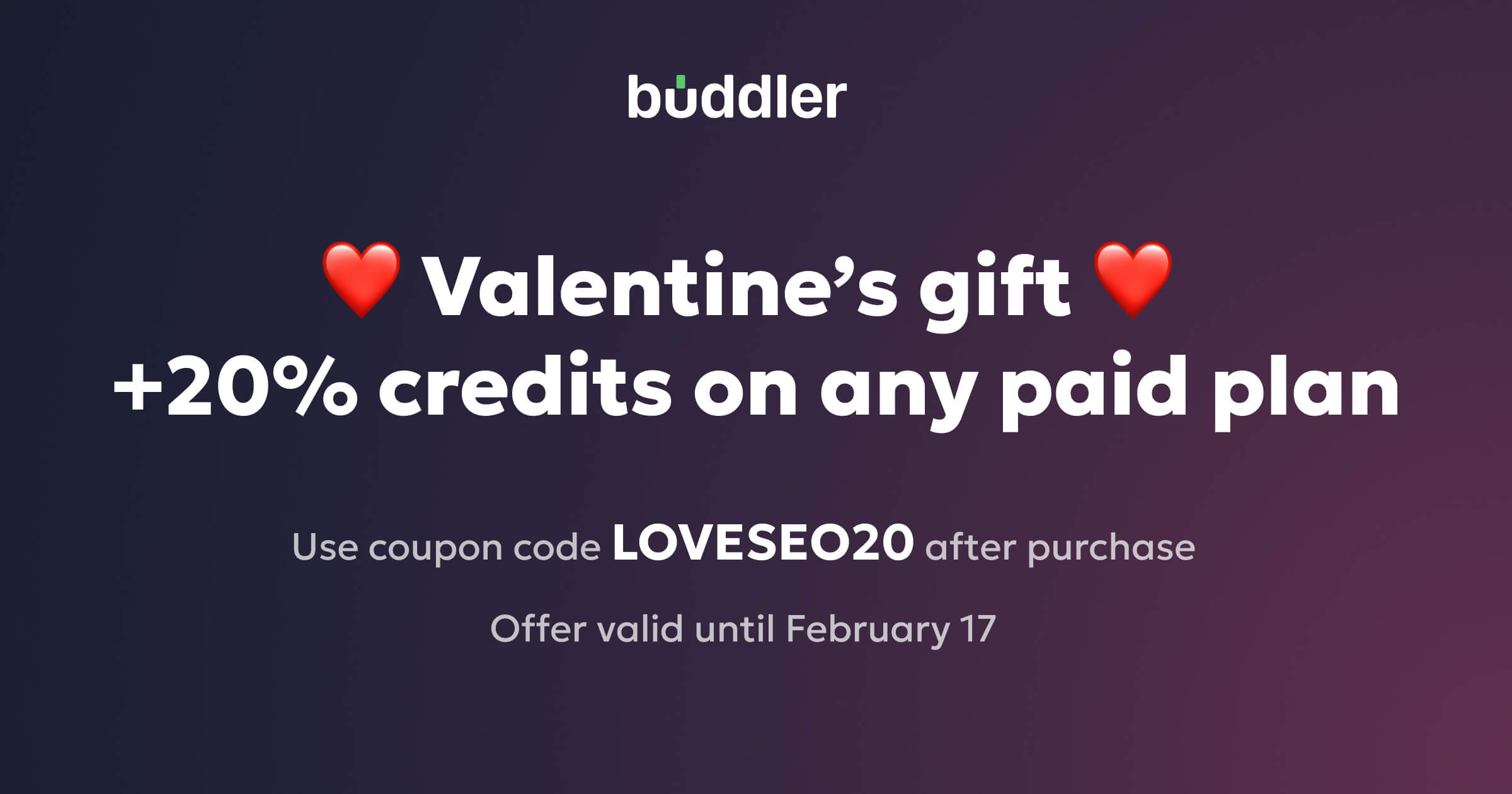 St. Valentin Offer